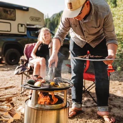 Solo Stove RANGER Gusseisen-Grillrost mit Aufsatz