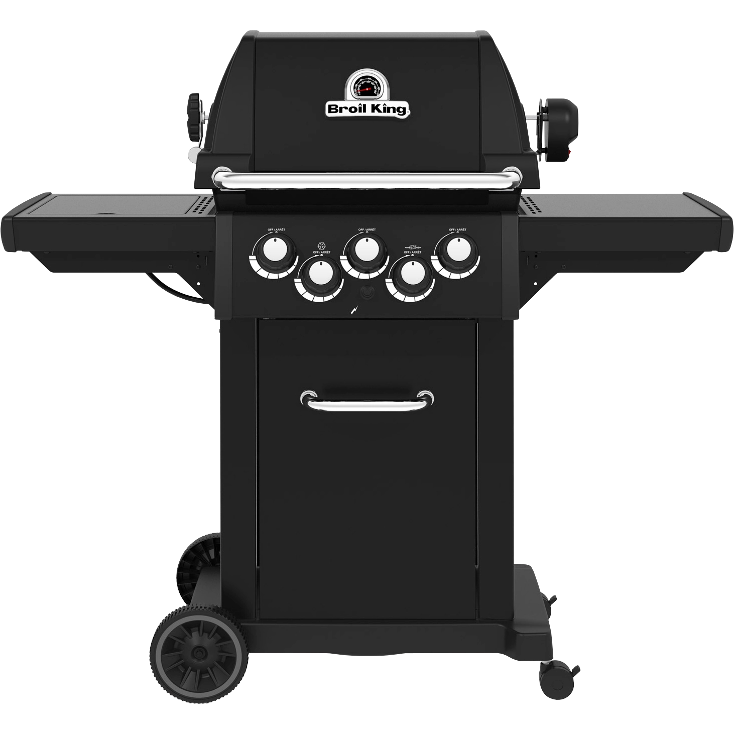 Broil King Royal 390 Shadow Gasgrill in mattschwarz als 3Brenner in Frontansicht