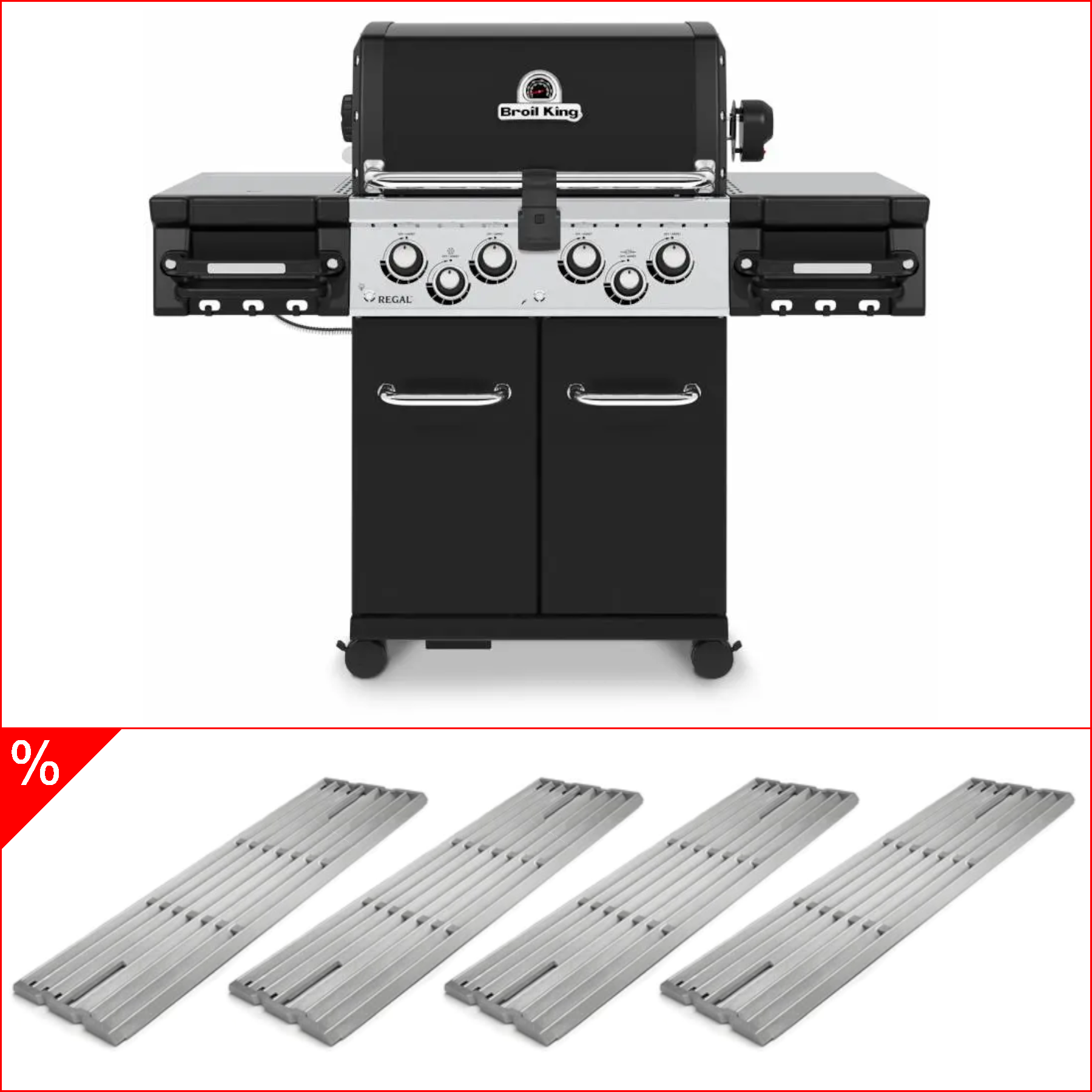 Broil King Regal 490 inkl. Drehspieß & 4 Edelstahlgussroste