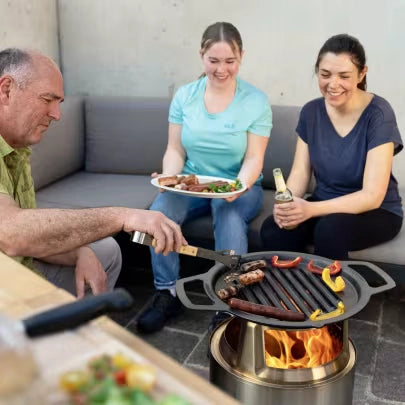 Solo Stove RANGER Gusseisen-Grillrost mit Aufsatz