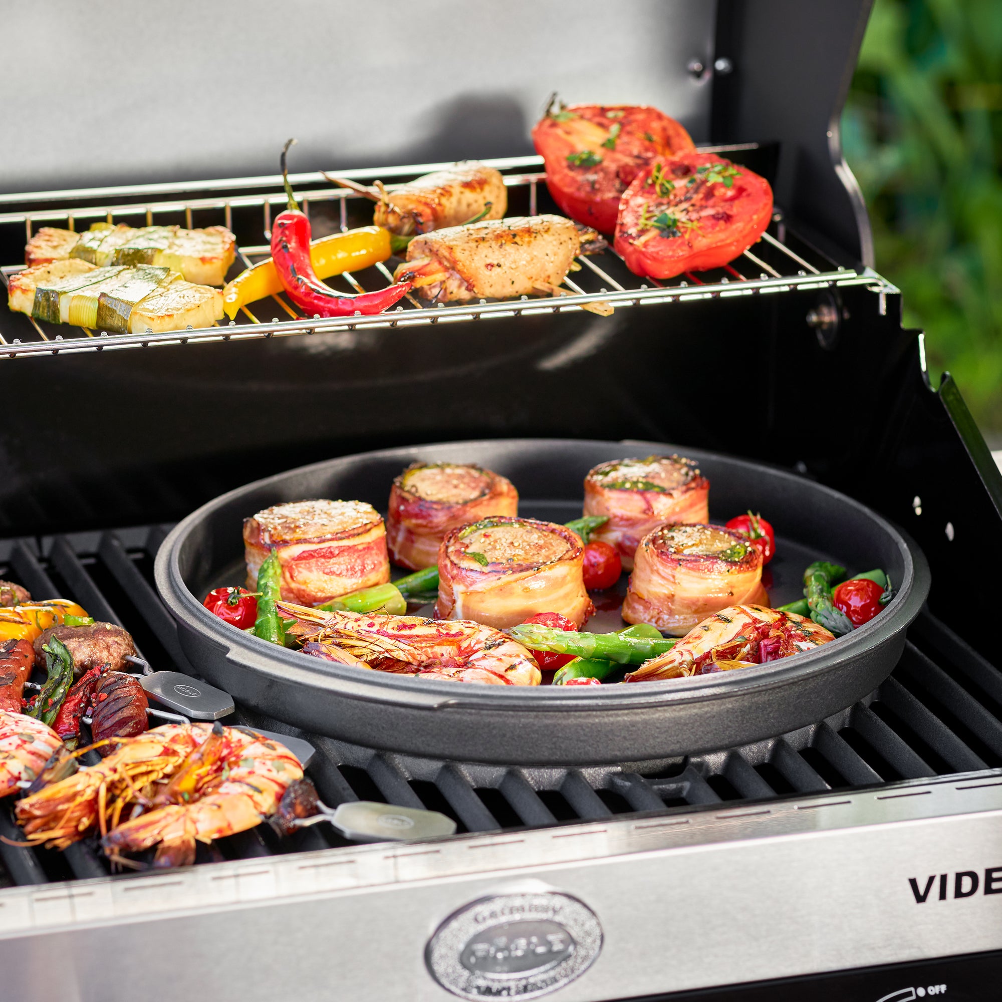 Rösle Gasgrill BBQ-Station VIDERO G2-S Vario+ schwarz 50 mbar