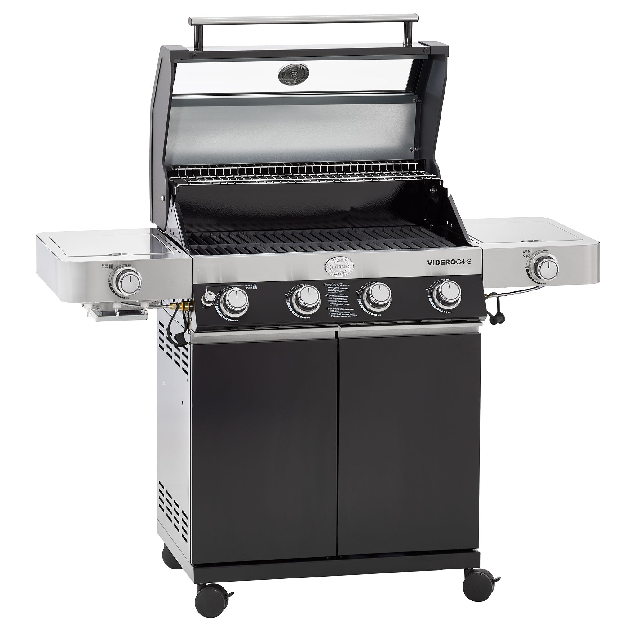 Rösle Gasgrill BBQ-Station VIDERO G4-S Vario + 50 mbar inkl. Abdeckhaube