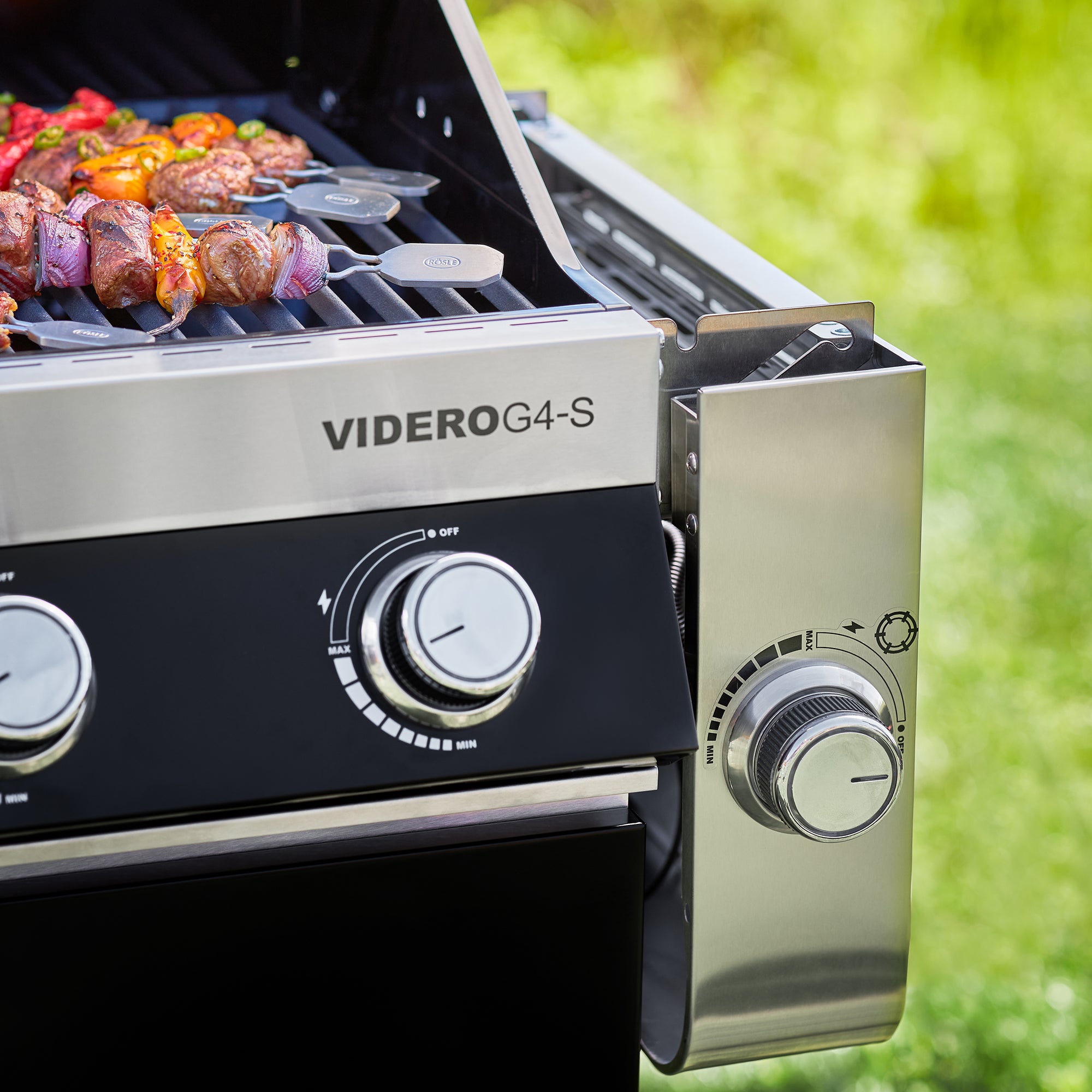 Rösle Gasgrill BBQ-Station VIDERO G4-S Vario + 50 mbar inkl. Abdeckhaube