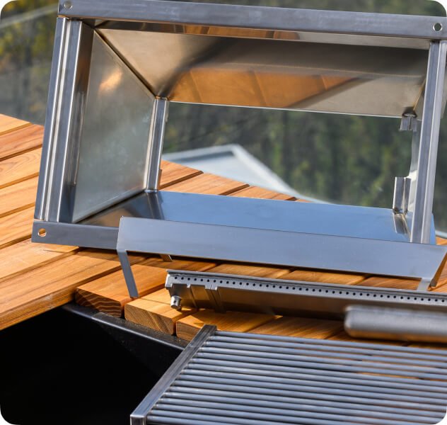 Festavolo Primo Medio | Tischgrill Detailaufnahme 