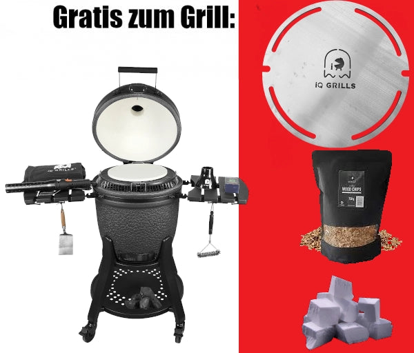 iQ Grill Large 22" Carbon Black - Bundle