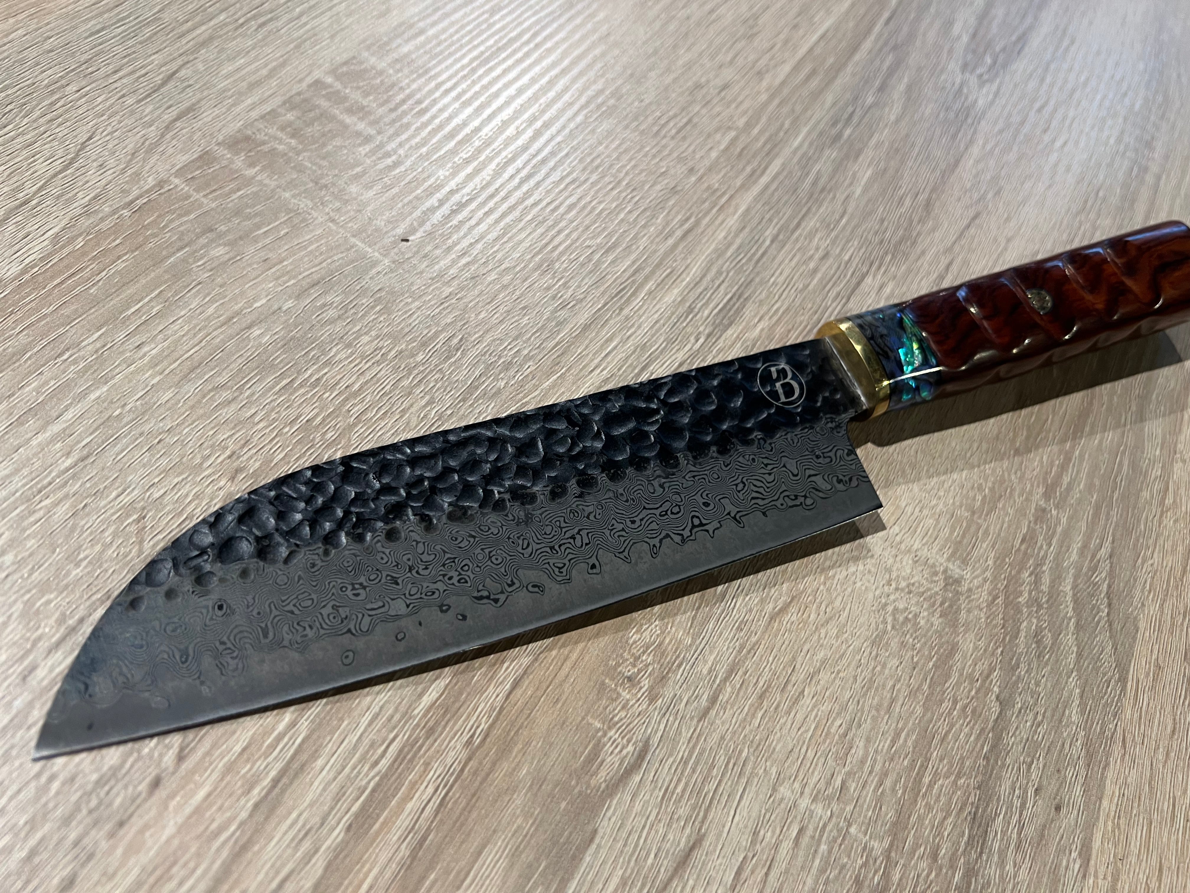 Heritage Santoku mit Griff aus Wüsteneisenholz