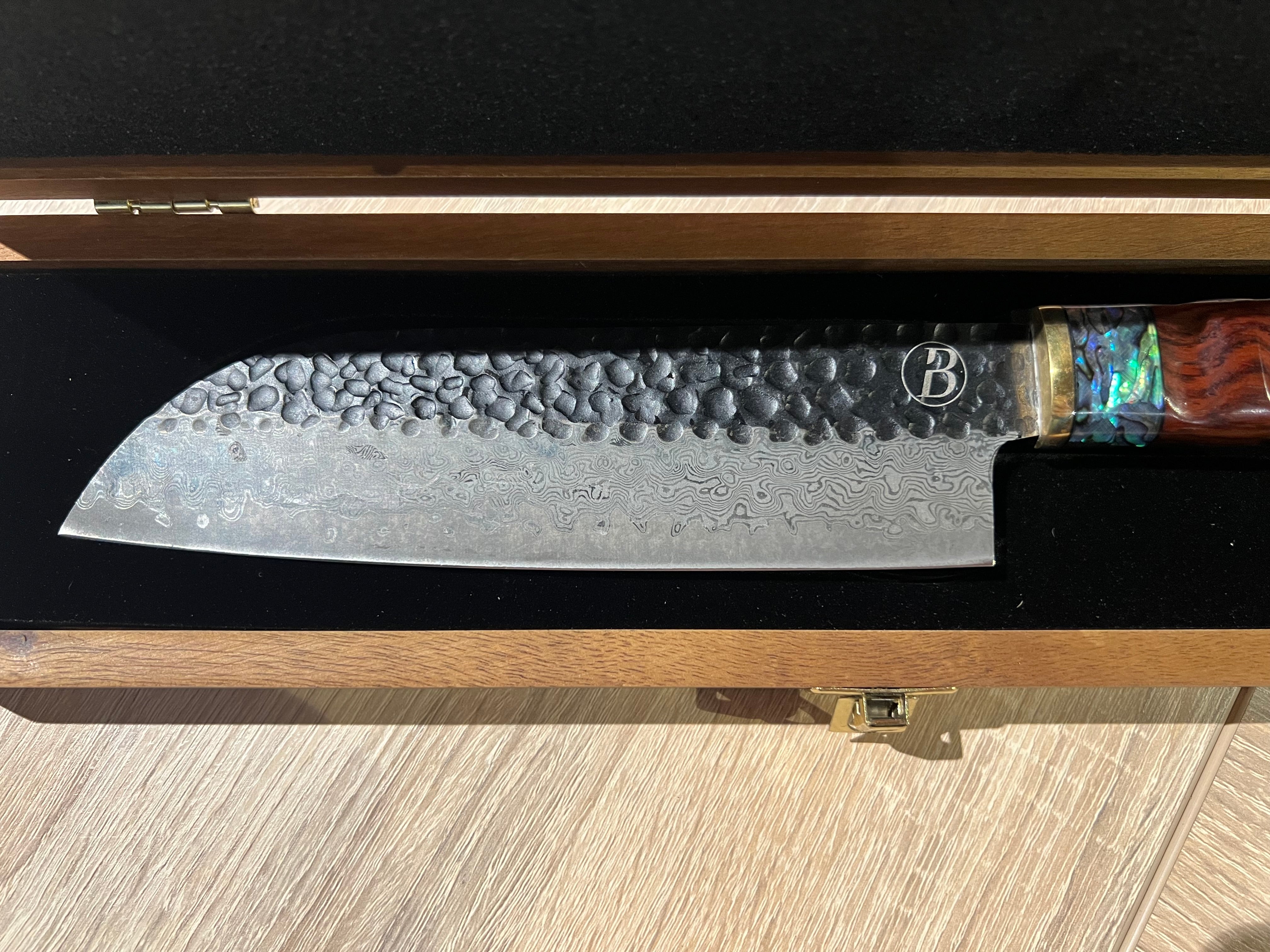 Heritage Santoku mit Griff aus Wüsteneisenholz