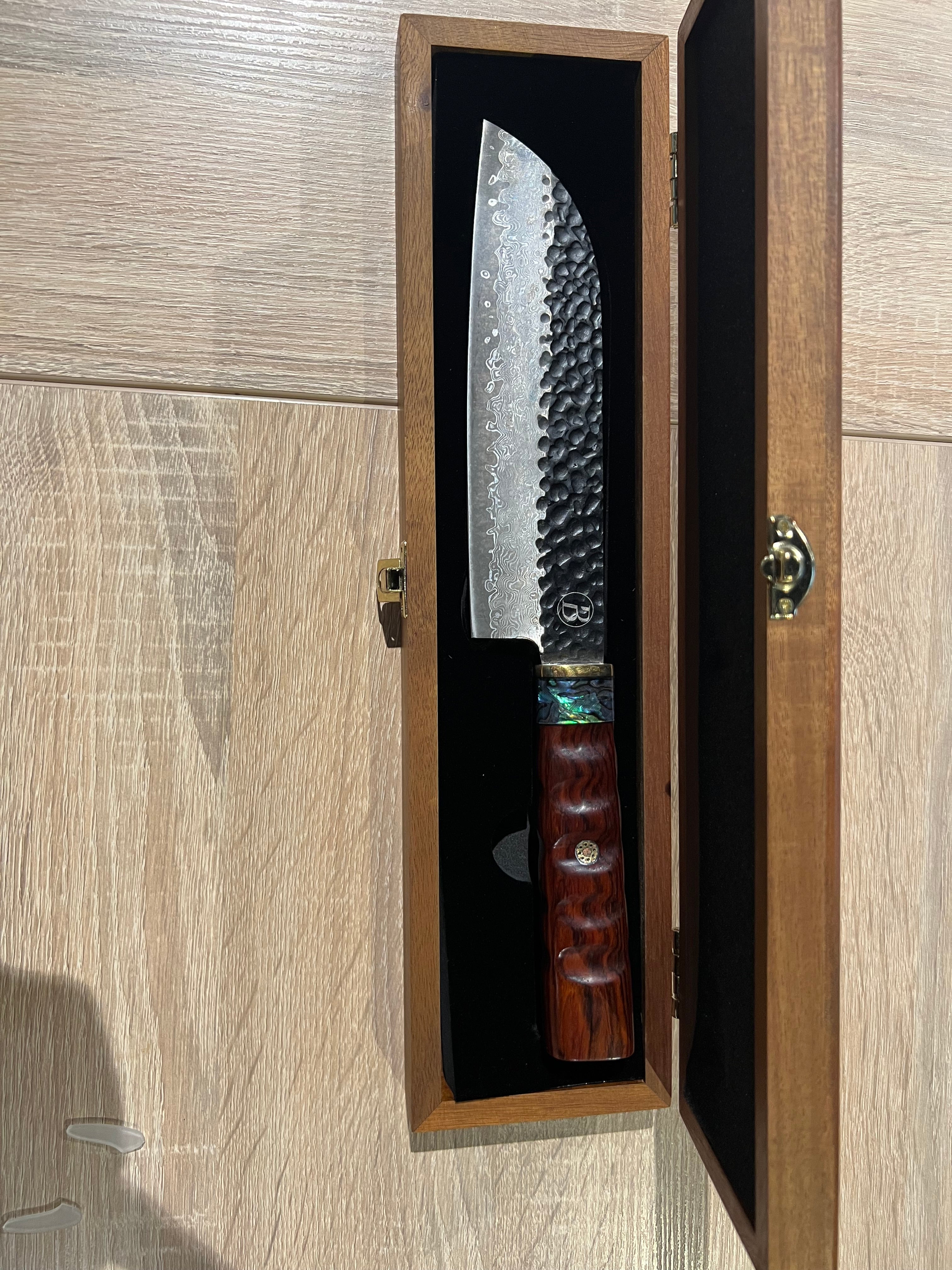 Heritage Santoku mit Griff aus Wüsteneisenholz